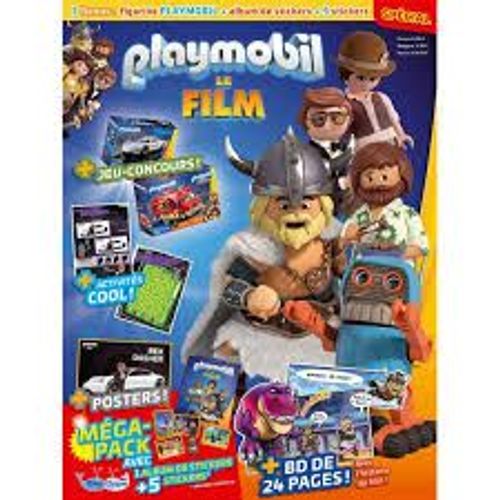 Playmobil Magazine 3 + Sa Figurine Charlie + Album De Sticker Et 5 Stickers