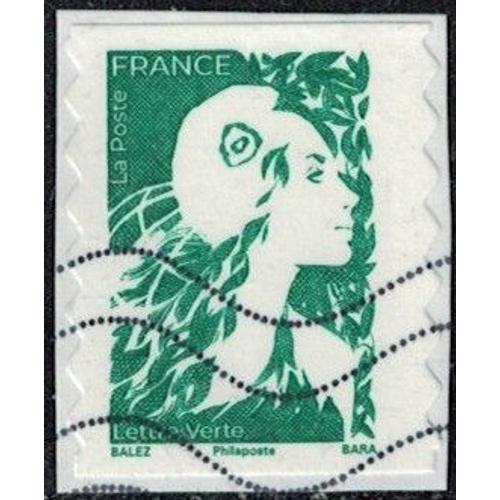 France 2023 Oblitéré Used Marianne De L'avenir Autoadhésif Sur Fragment Su