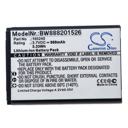 Vhbw Batterie Remplace Steelseries 160240 Pour Casque Écouteurs Casque Micro Sans Fil (900mah, 3,7v, Li-Ion)