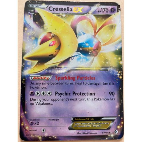 Carte Pokémon Rare Cresselia Ex 170hp Holo 67/149