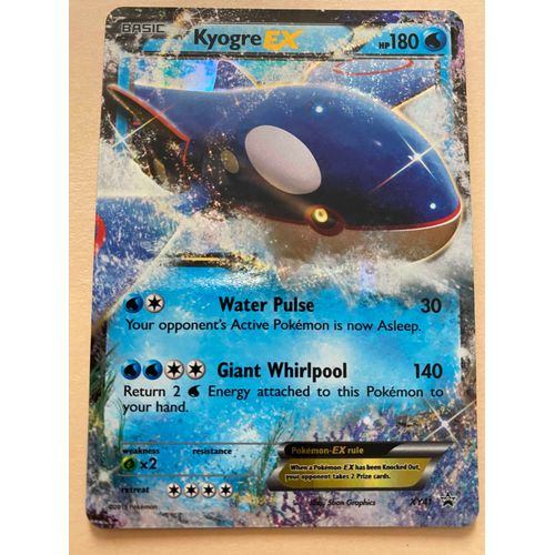 Carte Pokémon Rare Kyogre Ex 180hp Holo Xy41