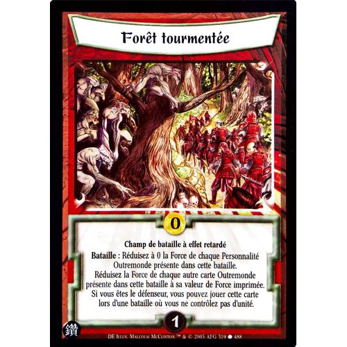 Carte Legend Of The Five Rings : Forêt Tourmentée 319/488