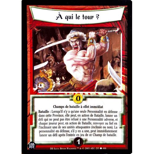 Carte Legend Of The Five Rings : A Qui Le Tour? 237/488