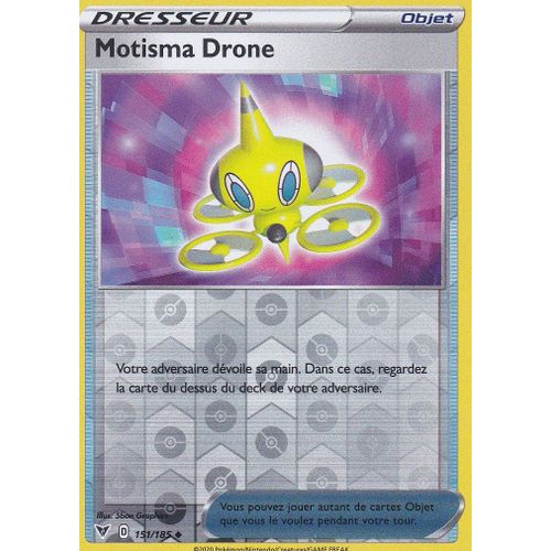 Carte Pokemon - Motisma Drone - 151/185 - Reverse - Épée Et Bouclier 4 - Voltage Éclatant - Eb4 - Vf