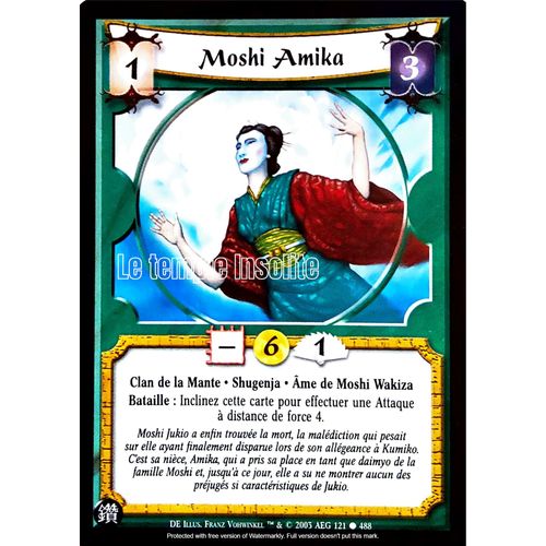Carte Legend Of The Five Rings : Moshi Amika 121/488