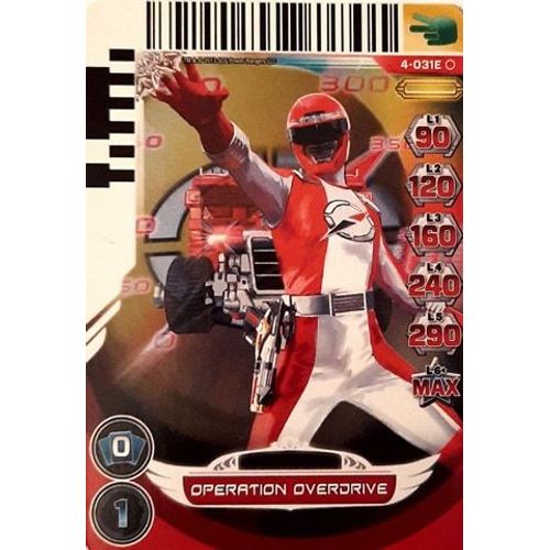 Carte Power Rangers - Operation Overdrive 4-031e