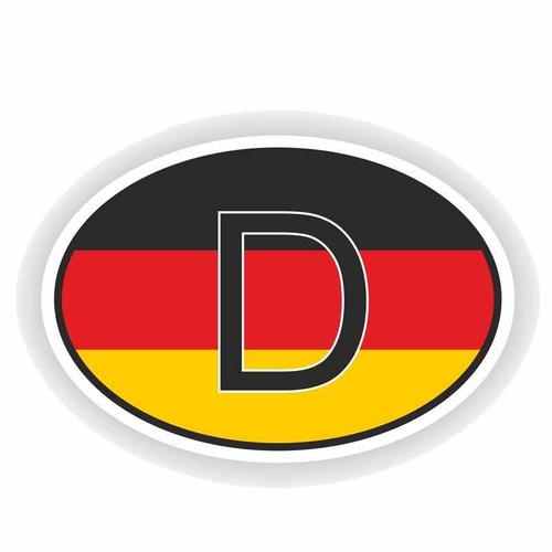 Autocollant De Personnalité Drôle De Code De Pays Allemand, Pare Chocs De Coffre De Voiture De Course, Décalcomanie De Rallye, Accessoires De Décoration