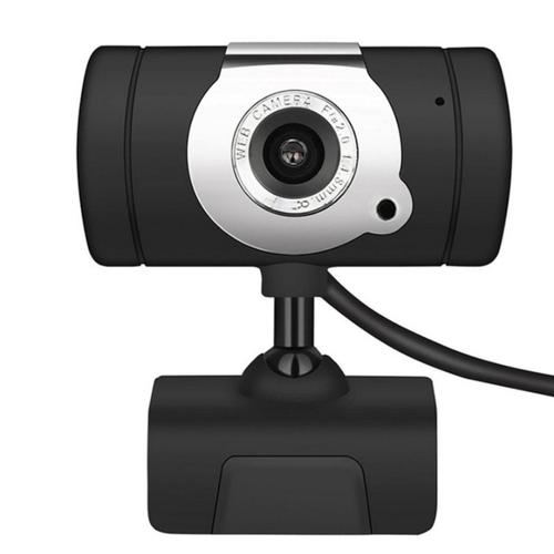 Webcam USB haute définition avec Microphone, lumière de Vision nocturne rotative LED 480P