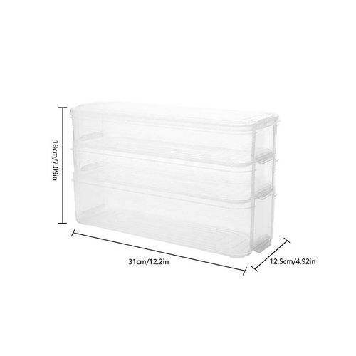 Boîte De Rangement Pour Réfrigérateur Multifonction, Cuisine Domestique, Boîte De Rangement Transparente, Conteneurs Alimentaires En Plastique Avec Couvercle, Boîte De Collecte