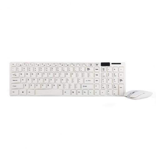 Kit de clavier et souris sans fil, Ultra fin, Portable, ABS, 104 touches, 2.4GHz, Design silencieux, pour Windows, Mac, Android OS