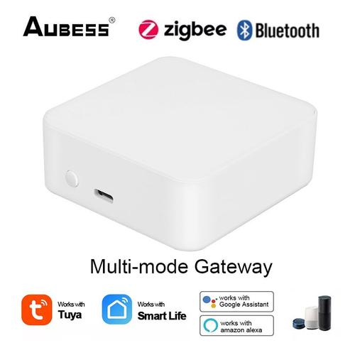 Passerelle intelligente Tuya/smart Life, Hub sans fil, compatible avec Bluetooth, WiFi, Zigbee, multi-protocole, pour maison connectée, avec Alexa