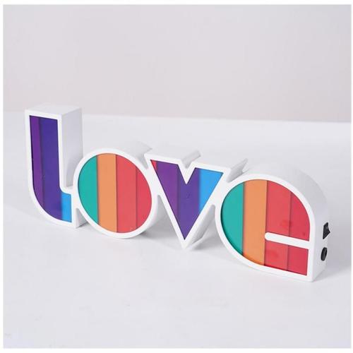 Veilleuse LED avec lettres et chiffres d'amour en 3D, sans pile, décoration de mariage, d'anniversaire, de fête, de communion, de saint-valentin