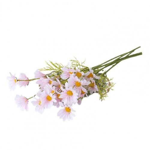 Fleur artificielle Marguerite imperméable, 5 pièces, décoration de mariage, Vase de fleurs en soie, simulation de Bouquet pour la maison