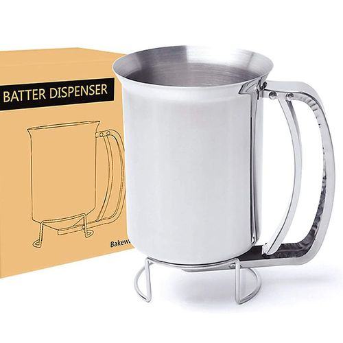 Distributeur de pâte ménager en acier inoxydable, pour gâteaux, crêpes, entonnoir séparateur de pâte, boules de poulpe, accessoires de cuisine