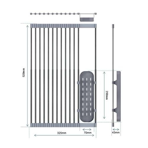 Égouttoir À Vaisselle Télescopique, Étagère De Séchage, Égouttoir, Organisateur D'Évier Pliable, Rangement, Accessoires De Cuisine À Domicile, Fournitures De Salle De Bain