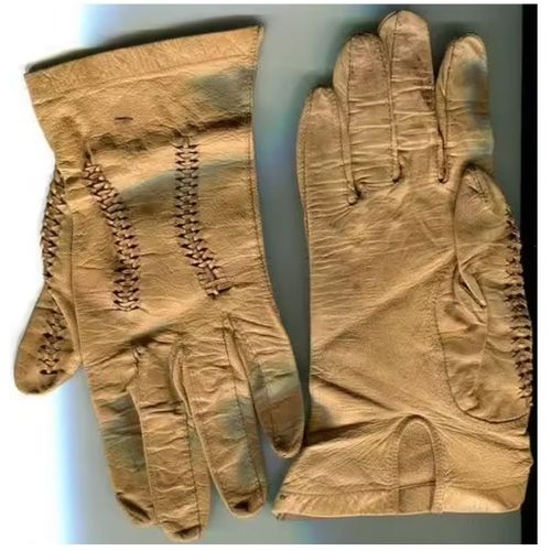 Vintage - Paire De Gants - En Peau - Petite Taille