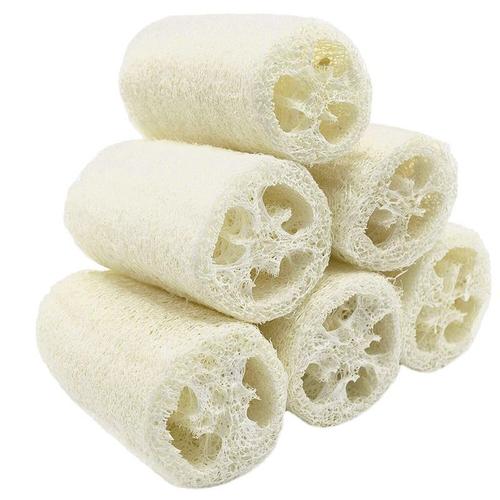 Éponge De Lavage Organique, Exfoliante, Spa, Luffa Naturel, Savon Pour Le Corps, Élimine Les Peaux Mortes, Lot De 6 