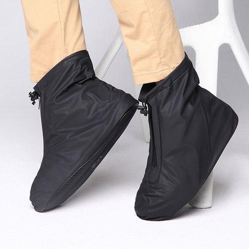 Couvre-Chaussures Pour Hommes Et Femmes, En Pvc, Réutilisable, Antidérapant, Avec Couche Imperméable Interne