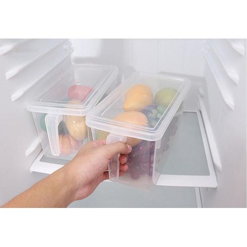 Boîte De Rangement Des Aliments Au Réfrigérateur, Avec Poignée, En Plastique Transparent, Pour Fruits Et Légumes, 1 Unité, Lf 139
