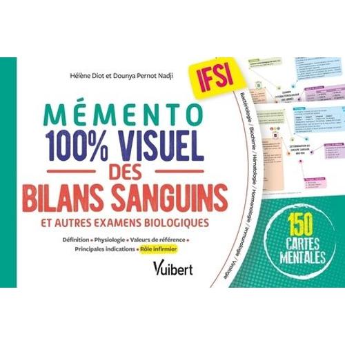 Mémento 100% Visuel Des Bilans Sanguins Ifsi - 150 Fiches Colorées Pour Mémoriser Facilement Les Examens Biologiques