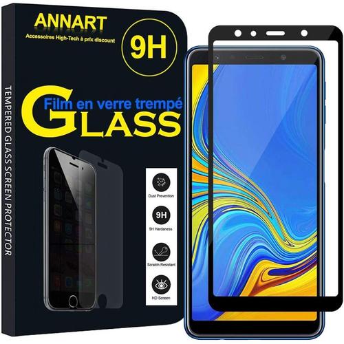 Protecteur D'écran Samsung Galaxy A7 (2018) 6.0"" Sm-A750f 1 Pièce Film Protection Écran En Verre Trempé Samsung Galaxy A7 (2018) 6.0"" Sm-A750f - Noir