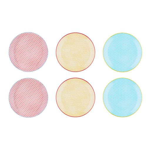 Assiette Pattern Ø26cm - 6 Pièces - Color