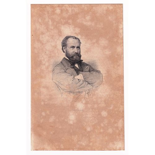 Gravure 1878 Portrait Charles Gounod Compositeur De Musique