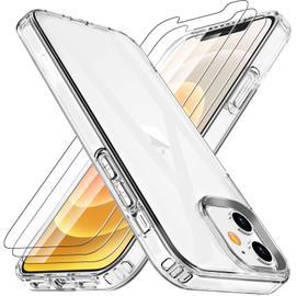 Coque iPhone 13 (6,1) + [Verre de Protection] Bumper Souple Silicone TPU  Transparent Antichoc - New&Teck