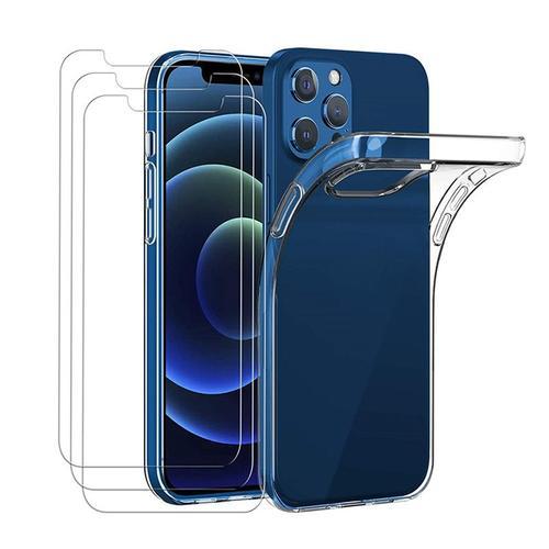 Vente coque iPhone 13 Pro Max, transparente TPU souple silicone