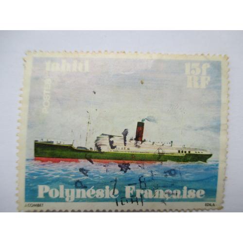 Timbre De Polynésie Française Navires En Polynésie Tahiti 1978 -