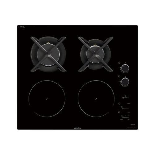 Sauter SPI9602BM Table de cuisson mixte induction et gaz Noir - 4 foyers