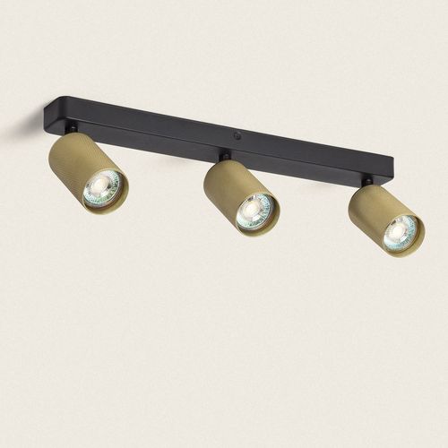 Applique Murale Aluminium Breixo 3 Spots Doré