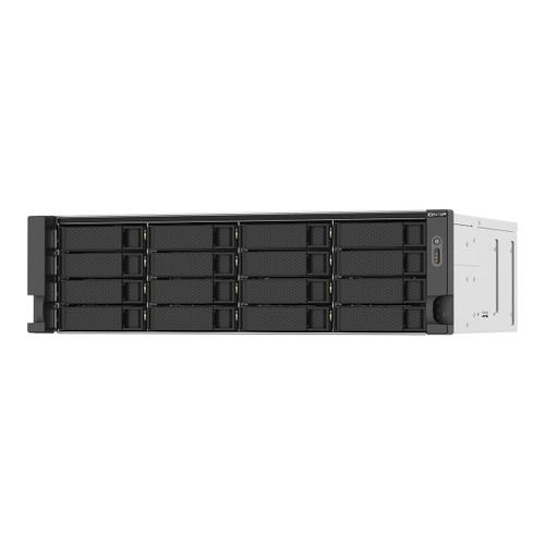 QNAP TS-1673AU-RP - Serveur NAS - 16 Baies - rack-montable - SATA 6Gb/s - RAID RAID 0, 1, 5, 6, 10, JBOD, disque de réserve 5, 6 disques de secours, disque de réserve 10 - RAM 16 Go - Gigabit...