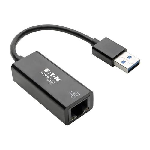 Tripp Lite USB 3.0 SuperSpeed to Gigabit Ethernet Adapter RJ45 10/100/1000 Mbps - Adaptateur réseau - USB 3.0 - Gigabit Ethernet - noir