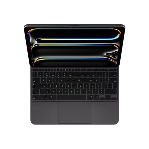 Apple Magic Keyboard - Clavier et étui - avec trackpad - rétroéclairé - Apple Smart connector - QWERTY - R.-U. - noir - pour 13-inch iPad Pro (M4)