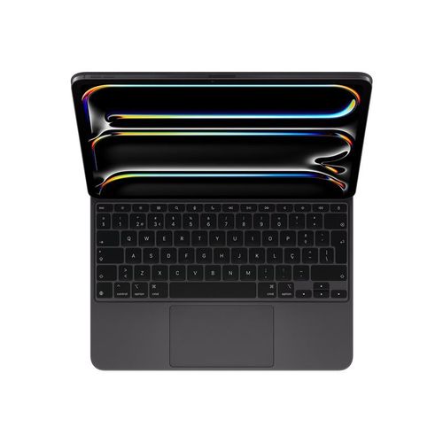 Apple Magic Keyboard - Clavier et étui - avec trackpad - rétroéclairé - Apple Smart connector - QWERTY - Norvégien - noir - pour 13-inch iPad Pro (M4)