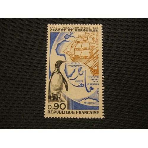 Timbre "1772 - Découverte Des Iles Crozet Et Kerguelen" 1972 - Y&t N° 1704