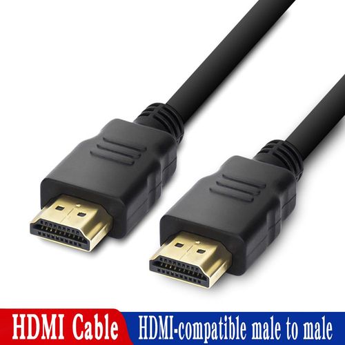 Black 0.3m Câble HDMI Plaqué Or pour Directions Vidéo, 1.4, 4K, 1080P, 3D, pour Répartiteur HDTV, 0.3m, 1m, 1.5m ""Nipseyteko""