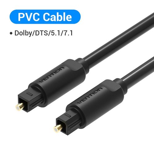 PVC Cable 1m Vention-Câble audio optique numérique, liaison de charnière éventuelles DIF, câble coaxial pour amplificateurs, Blu-Ray, Xbox 360, PS4, barre de son ""Nipseyteko""