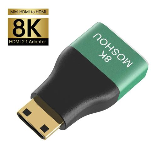 Mini HDMI to HMDI adaptateur de câble HDMI 2.1 mâle à femelle 8K, convertisseur pour HDTV, PS4, PS5, ordinateur portable 4K, prolongateur HDMI femelle à femelle ""Nipseyteko""