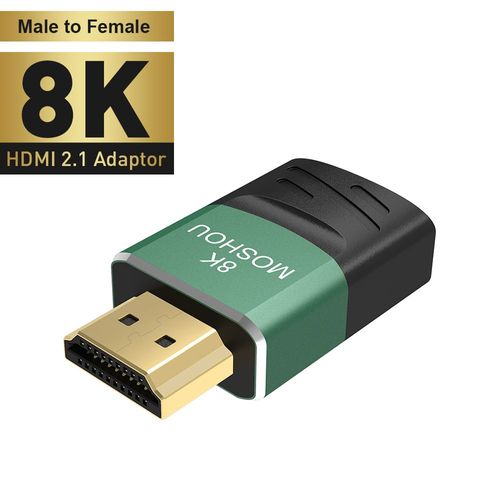 Male to Female adaptateur de câble HDMI 2.1 mâle à femelle 8K, convertisseur pour HDTV, PS4, PS5, ordinateur portable 4K, prolongateur HDMI femelle à femelle ""Nipseyteko""