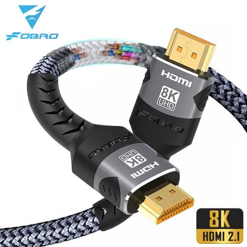 8K Hdmi Cable 3M Câble compatible HDMI 8K, 4K à 120Hz, 8K à 60Hz, adaptateur HDMI 2.1, 48Gbps pour RTX 3080, Ehull HDR, câble vidéo, PC, ordinateur portable, TV Box, PS5 ""Nipseyteko""