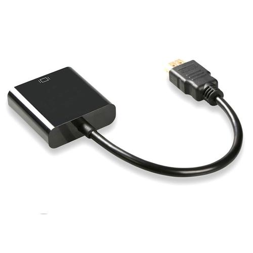 Bundle 1 Convertisseur de câble compatible HDMI vers VGA, adaptateur mâle vers femelle pour tablette, ordinateur portable, PC, TV, HD 1080P ""Nipseyteko""