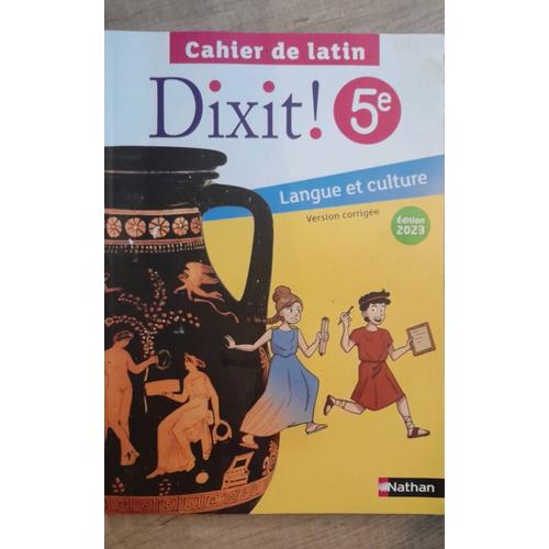 Dixit 5e Cahier De Latin