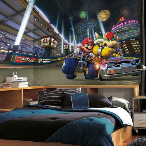 Fresque murale adhésive géante Nintendo Mario Kart 8 XL - 320 cm, 182,88 cm