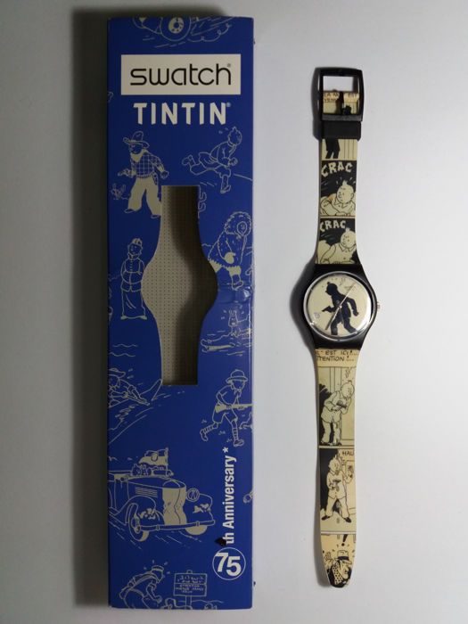 Montre Swacth Tintin 75 th anniversaire | Rakuten