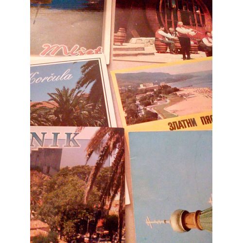 Lot 6 Cartes Postales (3 De La Bulgarie Et 3 De La Croatie)
