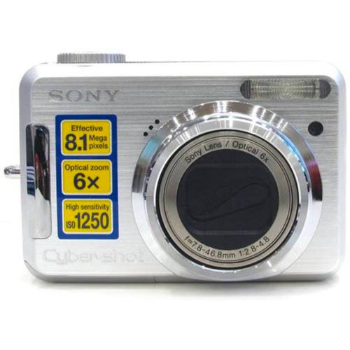 Appareil photo Compact Sony Cyber-shot DSC-S800 ArgentS800 - Appareil photo numérique - compact - 8.1 MP - 6x zoom optique - flash 56 Mo - argent