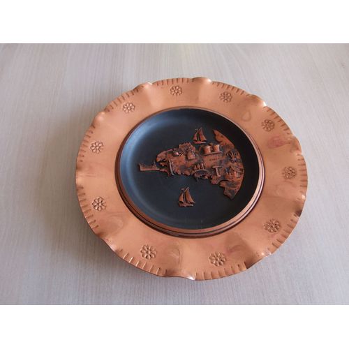Assiette Décorative En Cuivre