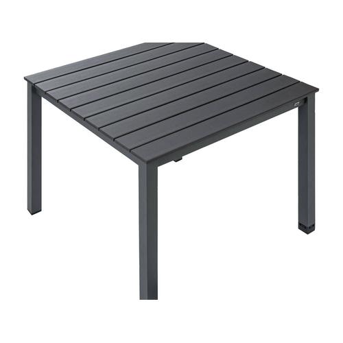 Durable Et Résistant Aux Intempéries. ( 6 ) Table De Jardin Valencia En Aluminium Gris Avec Structure En Aluminium Thermolaqué.